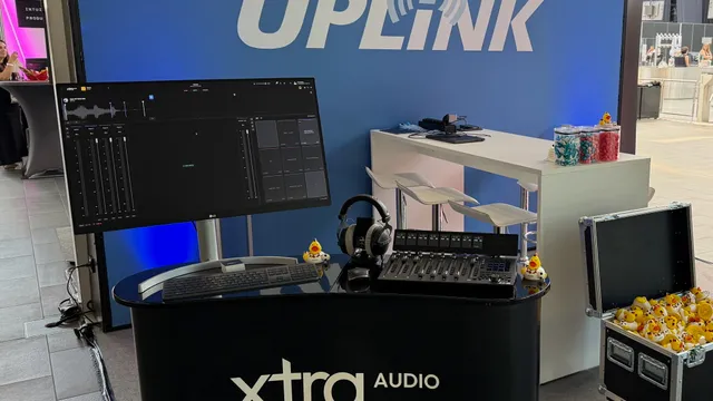 xtra audio booth with live studio setup